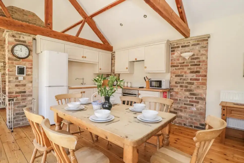 Kitchen/diner at Wheelhouse Barn near the North York Moors