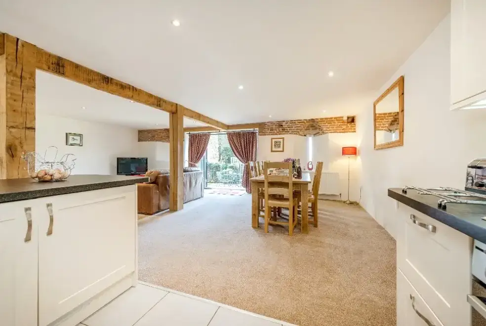 Open plan living area at Widgeon