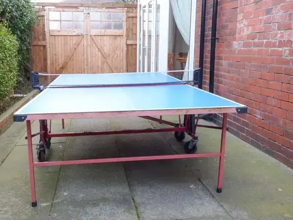 Outdoor games area at Wills Coastal Cottage