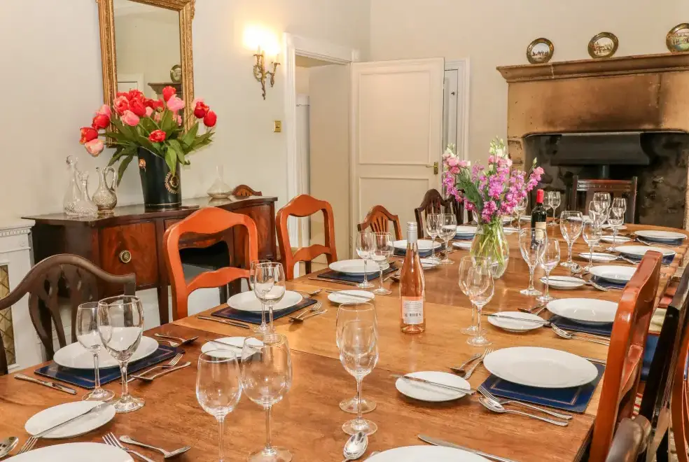 Dining room at Winster Hall