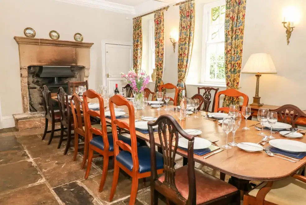 Dining room at Winster Hall