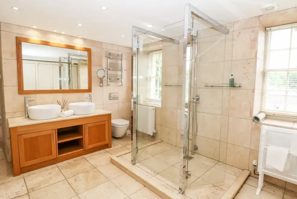 Shower room at Winster Hall