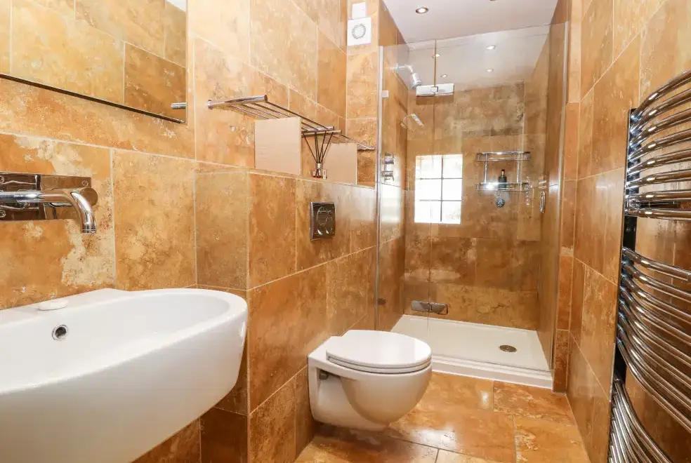 Shower room at Winster Hall