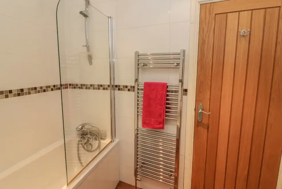 Shower room at Woodbine Family Cottage, Cumbria and the Lake District 