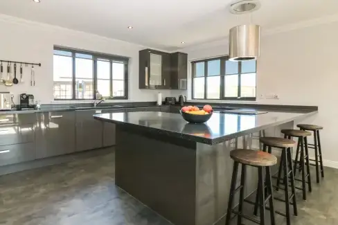 Luxury kitchen at Woodend Croft, Aberdeenshire