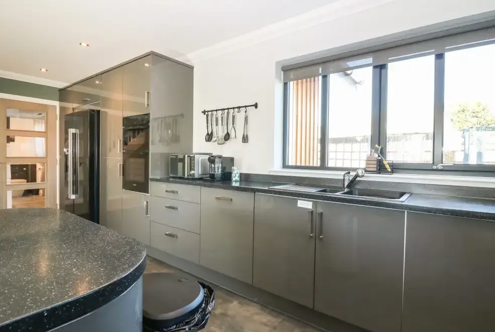 Well equipped kitchen at Woodend Croft