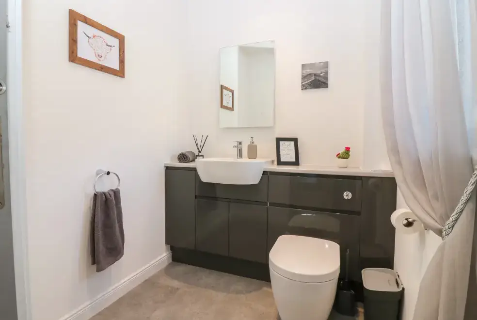Shower room at Woodend Croft