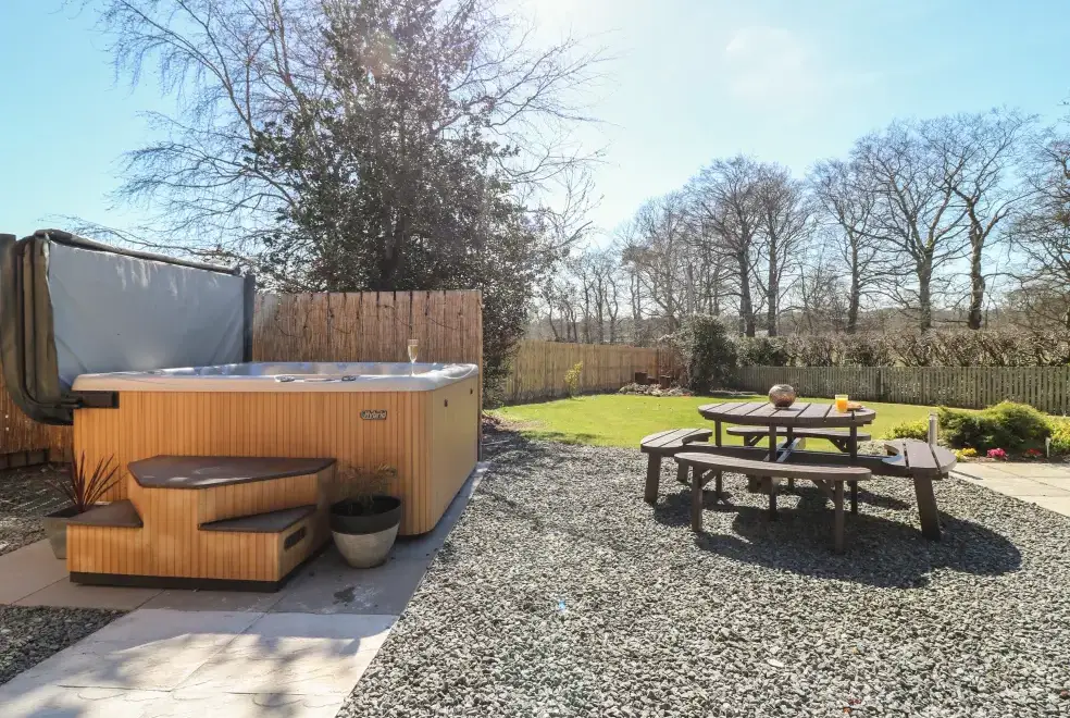 Private Hot Tub at Woodend Croft