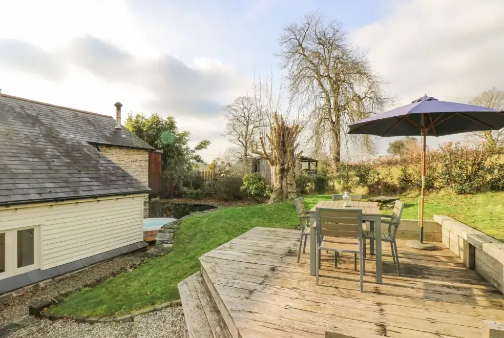 Decked area at Woodfield Coach House