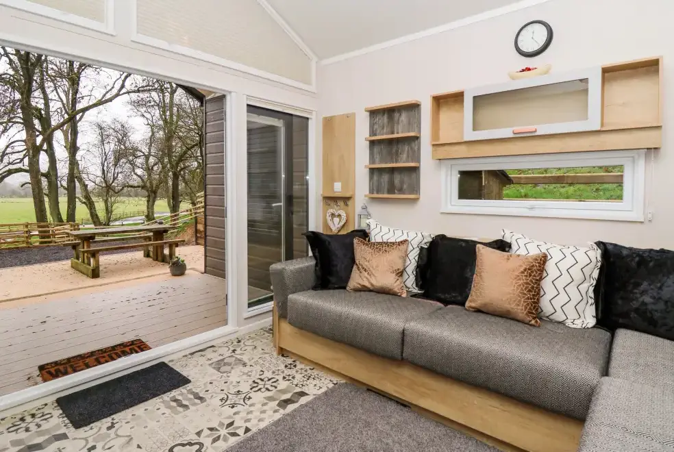 Decked area at Woodland Escape