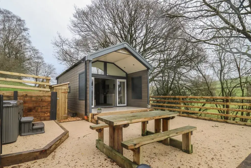 Decked area at Woodland Escape