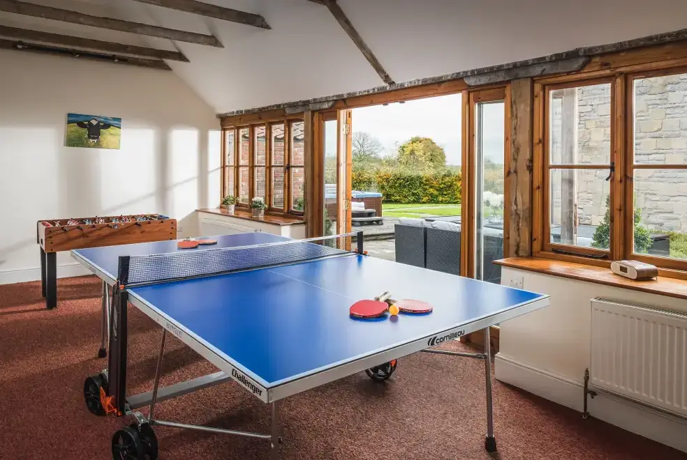 Games Room at Woodlands Farmhouse 