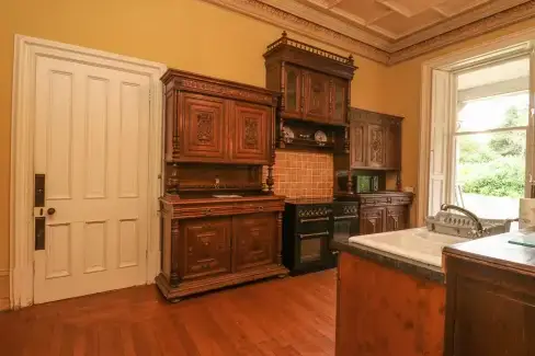 Farmhouse style kitchen at Woodside House, Angus