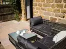 Patio area at Wren Cottage at Low Moor Holiday Cottages - thumbnail photo