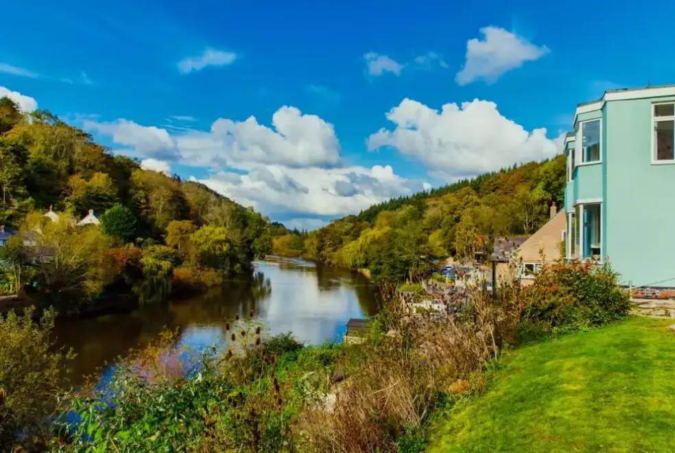 Countryside views at Wye Rapids House