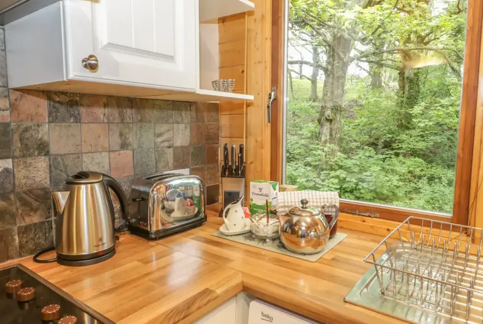 Kitchen/diner at Y Caban