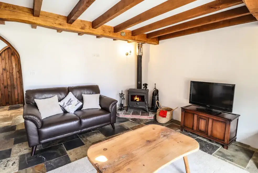 Lounge at Y Felin at Coed Cadw