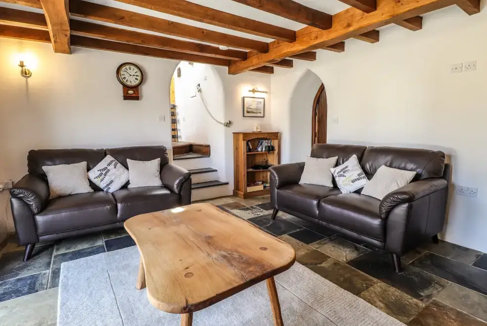 Lounge at Y Felin at Coed Cadw