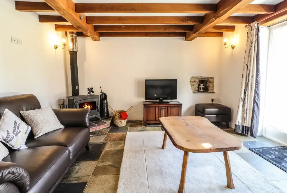 Lounge at Y Felin at Coed Cadw