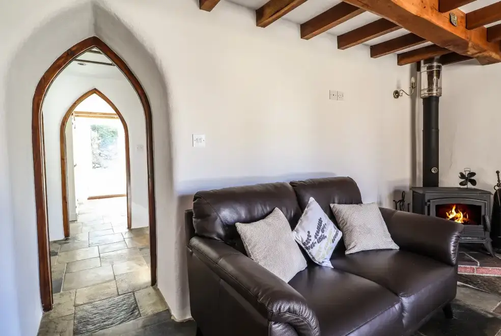 Lounge at Y Felin at Coed Cadw