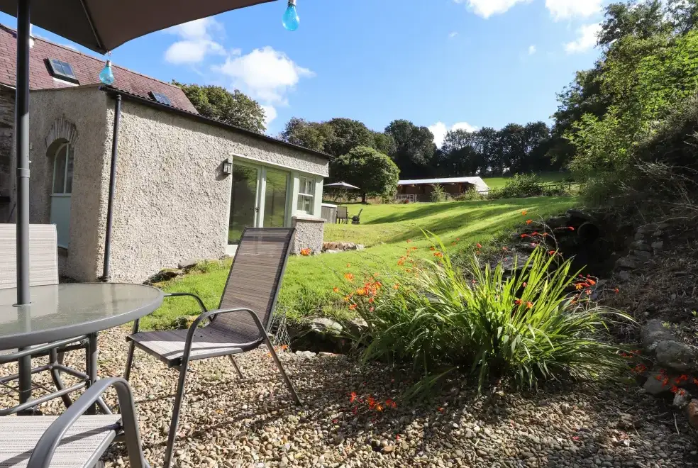 Garden at Y Felin at Coed Cadw
