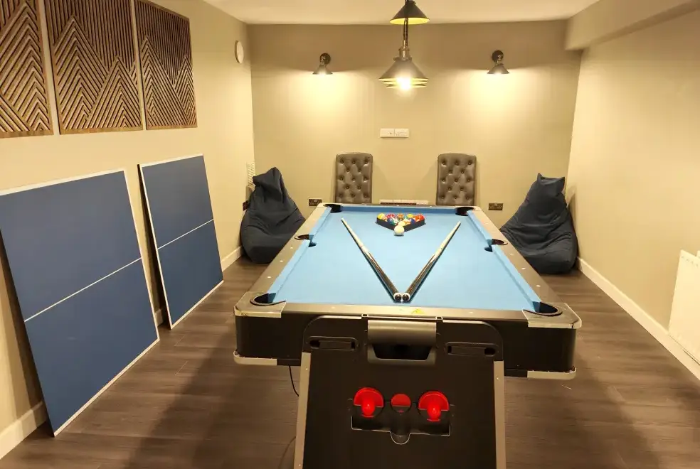 Games Room at Yewtree House