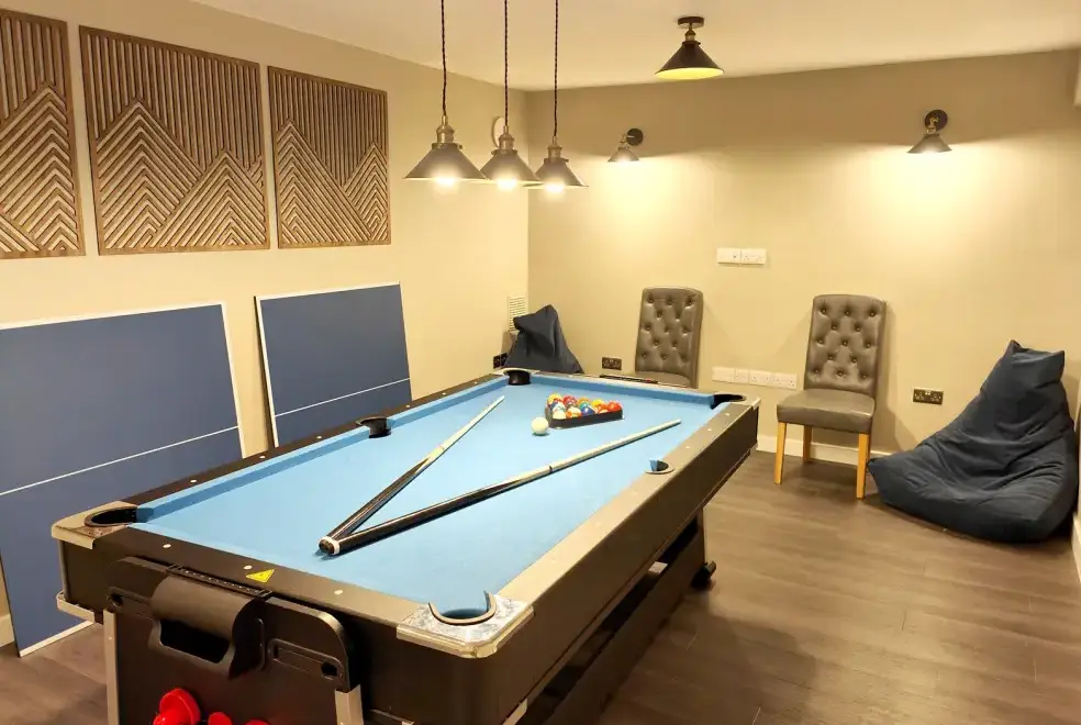 Games Room at Yewtree House