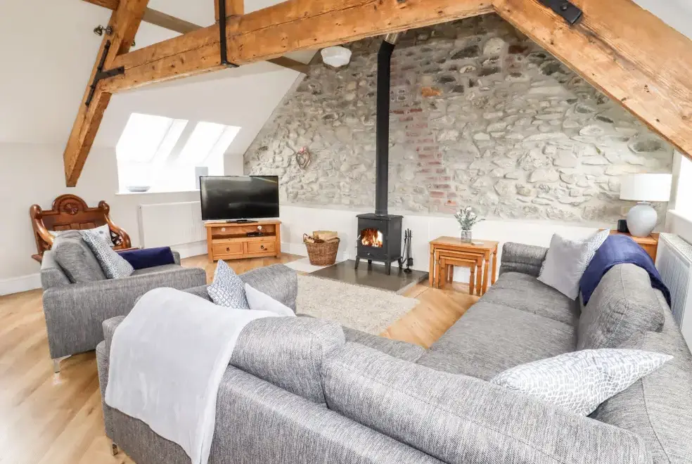 Lounge at Yr Hen Festri Unique Holiday House