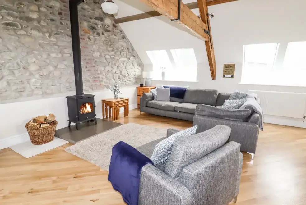 Lounge at Yr Hen Festri Unique Holiday House