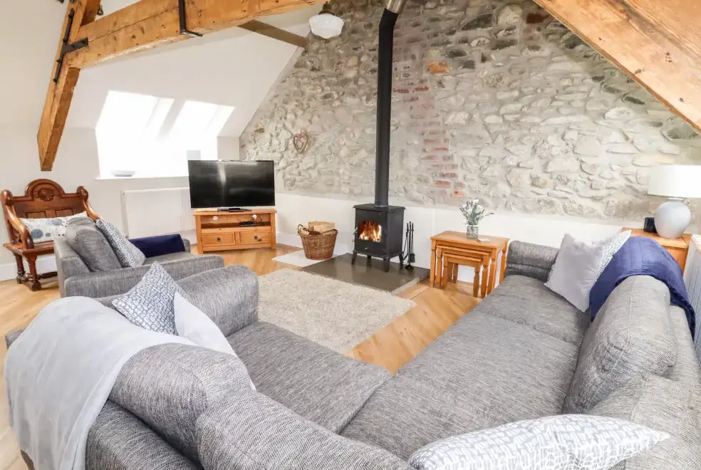 Lounge at Yr Hen Festri Unique Holiday House