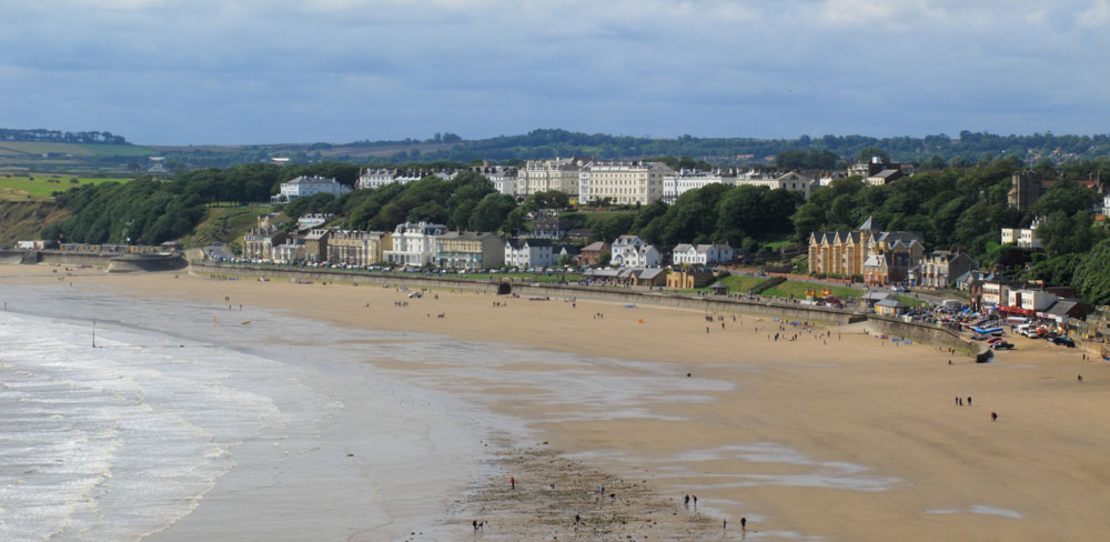 Filey Beach and town