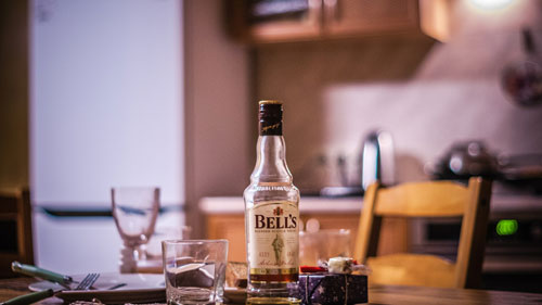 enjoy a glass of whisky during a cottage holiday in Peebles