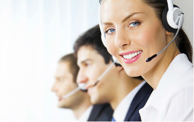 Telephonist waiting to help