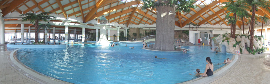 holiday park with swimming pool