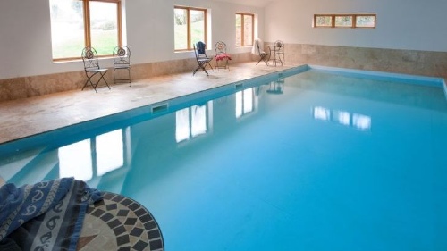 UK holiday home swimming pool