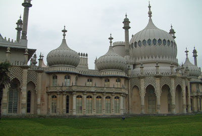 Brighton Pavilion on the south coast of  England