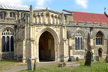 15th century church in Boxford Suffolk