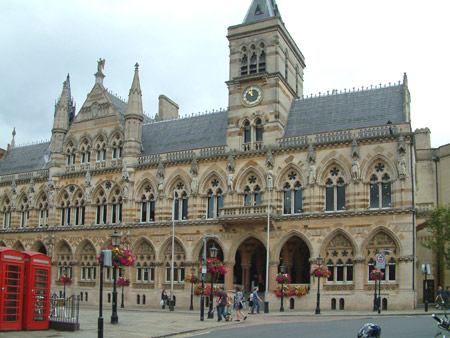 The Victorian Guildhall in Northampton