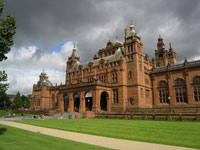 Glasgow accommodation - Kelvingrove Museum in Glagow shown, a great place to visit during your trip. 