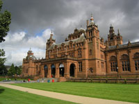 Glasgow accommodation - Kelvingrove Museum in Glagow shown, a great place to visit during your trip. 
