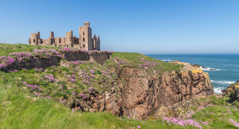Slains Castle near Bullers of Buchan
