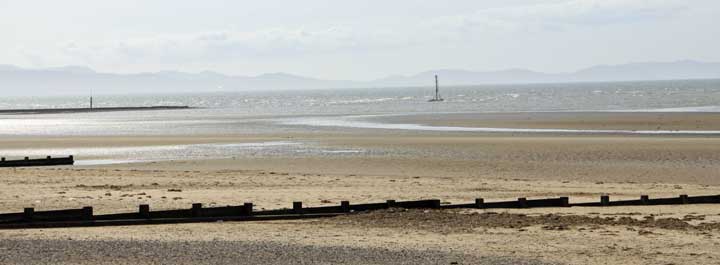 North Wales beaches near Babell and Prestatyn