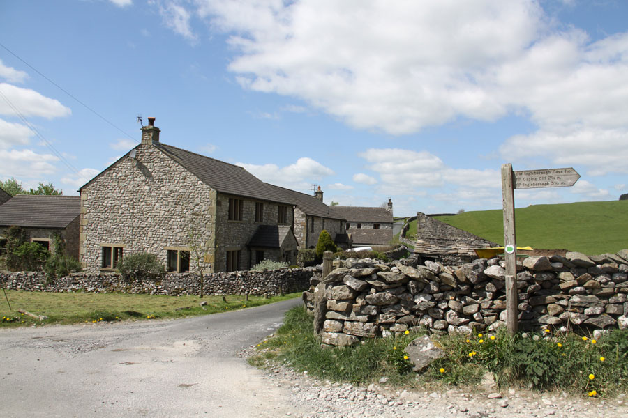 Clapham Cottages in the conservation area